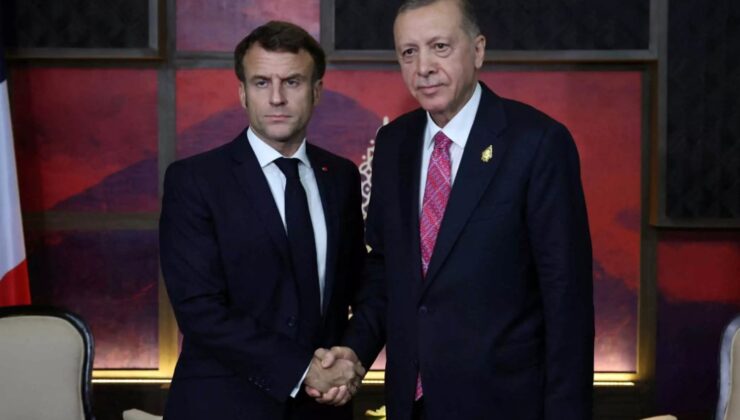 Erdoğan ve Macron Suriye’yi Konuştu