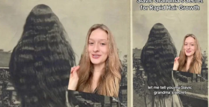 80 Yaşındaki Kadının Saç Uzatma Yöntemi!