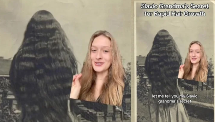 80 Yaşındaki Kadının Saç Uzatma Yöntemi!