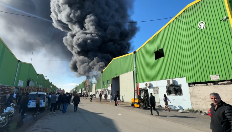 Adana’da Plastik Geri Dönüşüm Tesisinde Yangın!