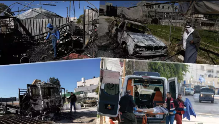 Batı Şeria’da tansiyon yükseliyor! Yüzlerinde maske ellerinde yanıcı maddelerle baskın yaptılar