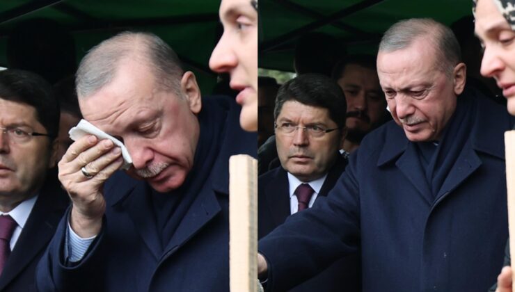 Erdoğan’ın gözyaşları! Yangında vefat edenlerin cenaze törenine katıldı