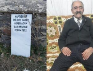 Emekli öğretmen mezar taşını hazırlayıp intihar etti!