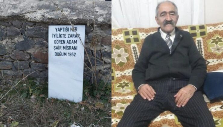 Emekli öğretmen mezar taşını hazırlayıp intihar etti!