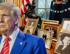 Oval Ofis’te dikkat çeken değişiklik! O fotoğrafları baş ucuna koydu!