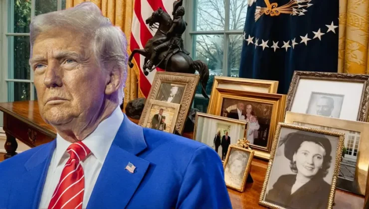 Oval Ofis’te dikkat çeken değişiklik! O fotoğrafları baş ucuna koydu!